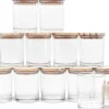 Thick Candle Jars for Making Candles 12 Pcs, 7 OZ (Clear)