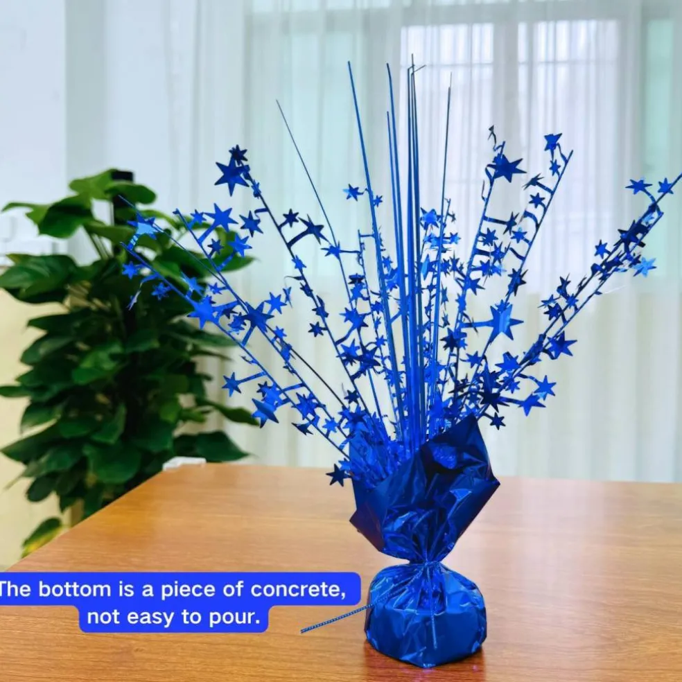 4th of July Foil Spray Centerpieces Colorful 15 3/4"