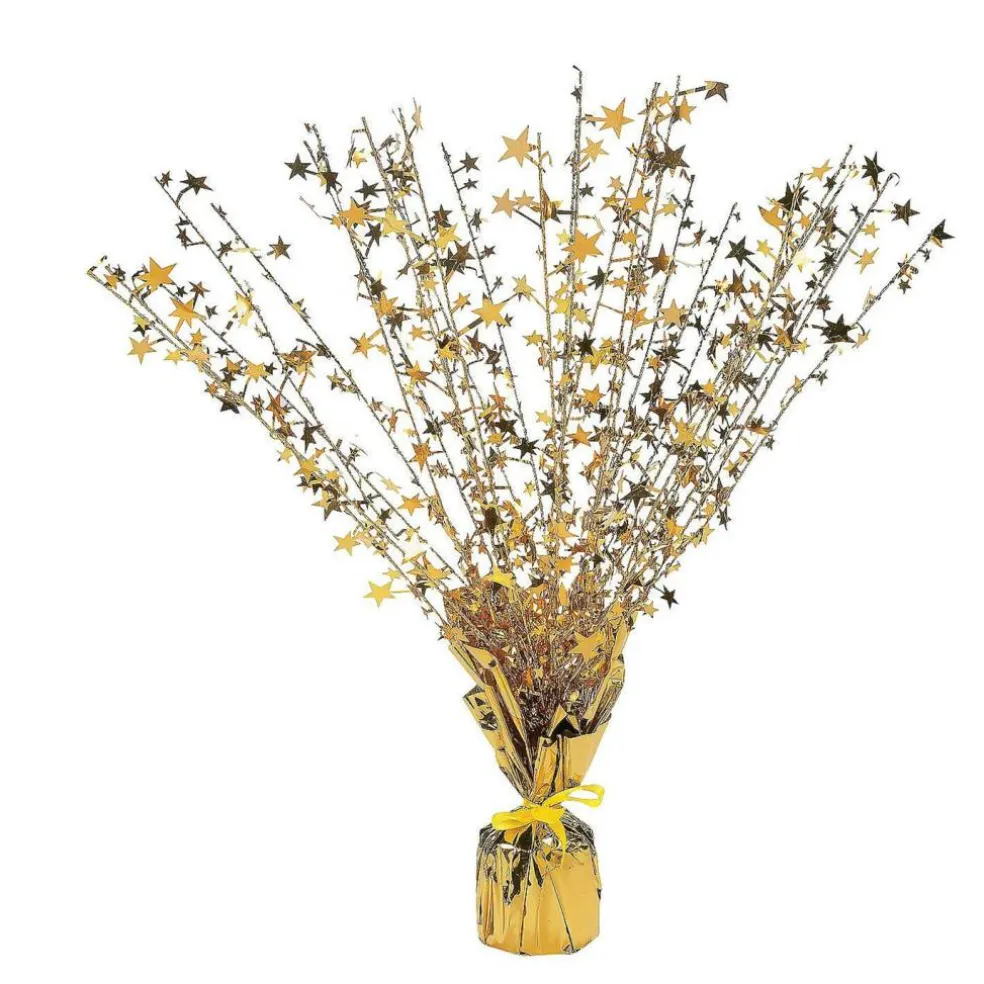 4th of July Foil Spray Centerpieces Colorful 15 3/4"