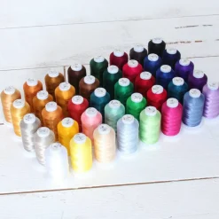 Threadart Polyester Embroidery Machine Thread Sets | 500M Spools 40wt | For Brother Babylock Janome Singer Pfaff Bernina Machines - 7 Sets Available Up to 160