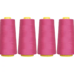 Threadart Polyester Serger Thread - 2750 yds 40/2 - 4 Cone Bundle Pack - 56 Colors Available -