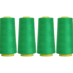 Threadart Polyester Serger Thread - 2750 yds 40/2 - 4 Cone Bundle Pack - 56 Colors Available -