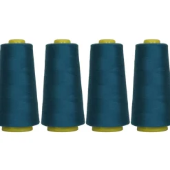 Threadart Polyester Serger Thread - 2750 yds 40/2 - 4 Cone Bundle Pack - 56 Colors Available -