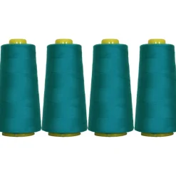 Threadart Polyester Serger Thread - 2750 yds 40/2 - 4 Cone Bundle Pack - 56 Colors Available -