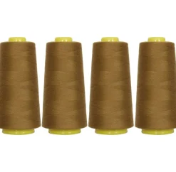 Threadart Polyester Serger Thread - 2750 yds 40/2 - 4 Cone Bundle Pack - 56 Colors Available -