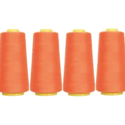 Threadart Polyester Serger Thread - 2750 yds 40/2 - 4 Cone Bundle Pack - 56 Colors Available -