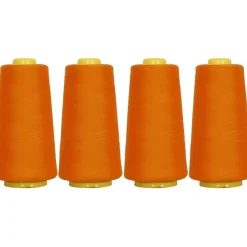 Threadart Polyester Serger Thread - 2750 yds 40/2 - 4 Cone Bundle Pack - 56 Colors Available -