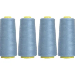 Threadart Polyester Serger Thread - 2750 yds 40/2 - 4 Cone Bundle Pack - 56 Colors Available -