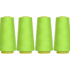 Threadart Polyester Serger Thread - 2750 yds 40/2 - 4 Cone Bundle Pack - 56 Colors Available -