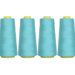 Threadart Polyester Serger Thread - 2750 yds 40/2 - 4 Cone Bundle Pack - 56 Colors Available -