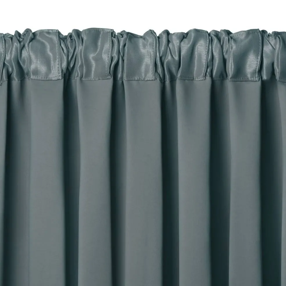 Threadmade All Seasons Blackout Window Curtain, Taupe - 52"W x 84"L