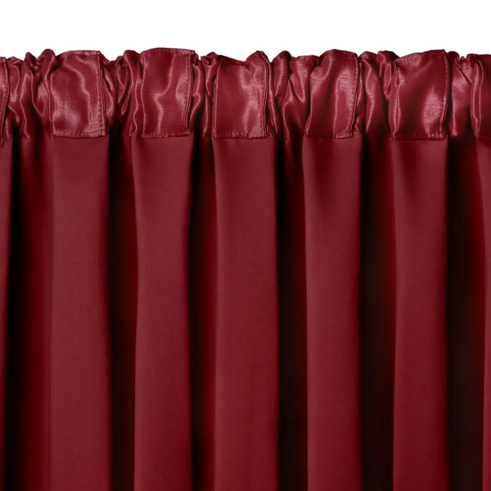 Threadmade All Seasons Blackout Window Curtain, Taupe - 52"W x 84"L