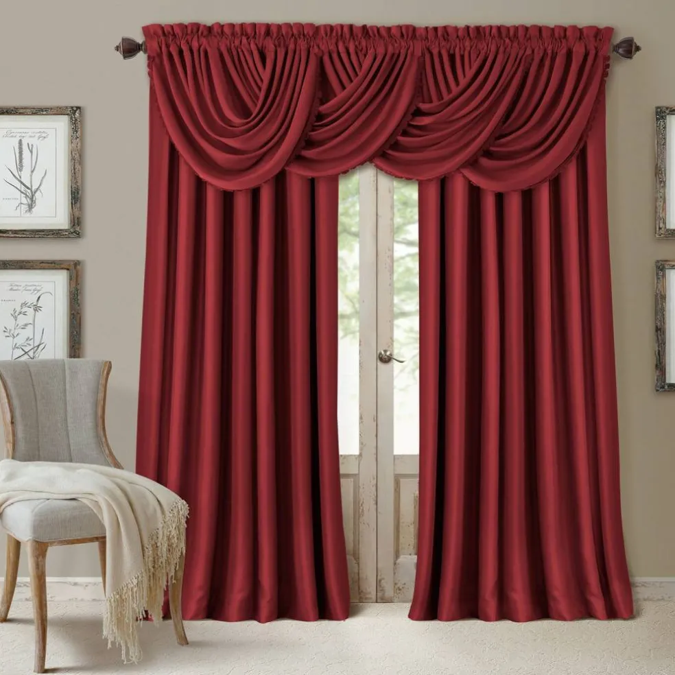 Threadmade All Seasons Blackout Window Curtain, Taupe - 52"W x 84"L