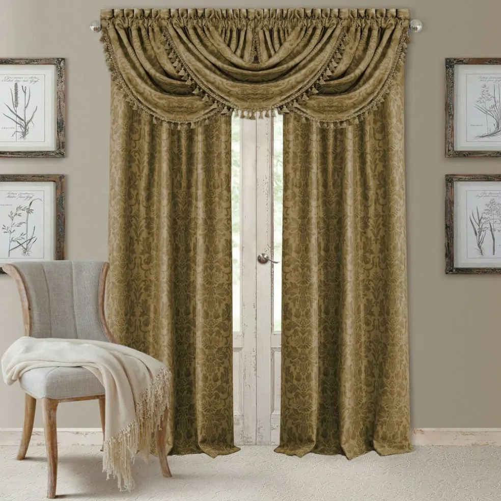 Threadmade Antonia Blackout Window Curtain, Taupe - 52"W x 84"L