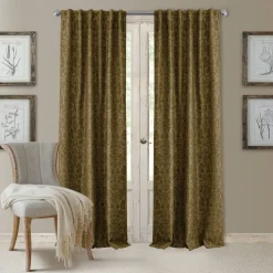 Threadmade Antonia Blackout Window Curtain, Taupe - 52