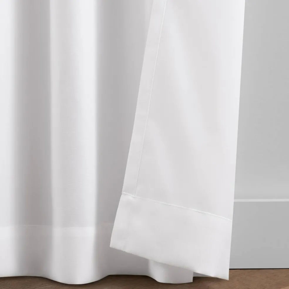 Threadmade Connor Solid Indoor/Outdoor Window Curtain, Gray - 52"W x 95"L
