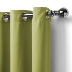 Threadmade Connor Solid Indoor/Outdoor Window Curtain, Gray - 52