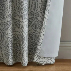 Threadmade Giovanni Medallion Blackout Window Curtain Panel, Blue - 52
