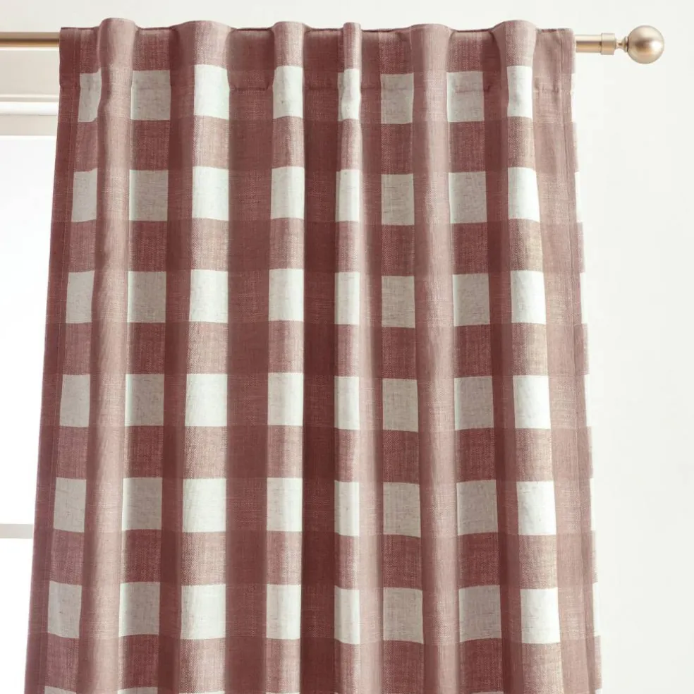 Threadmade Grainger Rod Pocket Back Tab Window Curtain, Indigo - 52"W x 63"L
