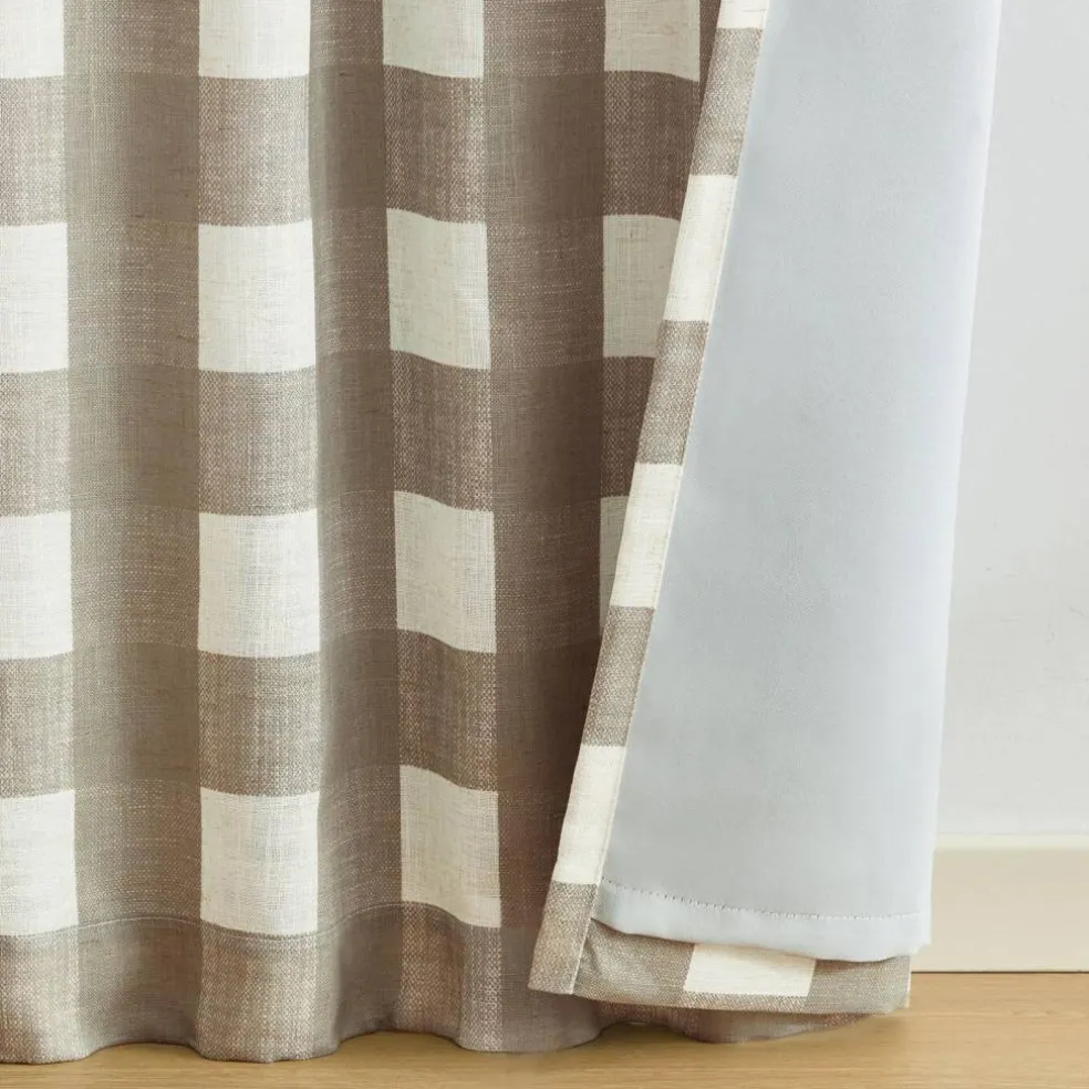 Threadmade Grainger Rod Pocket Back Tab Window Curtain, Indigo - 52"W x 63"L