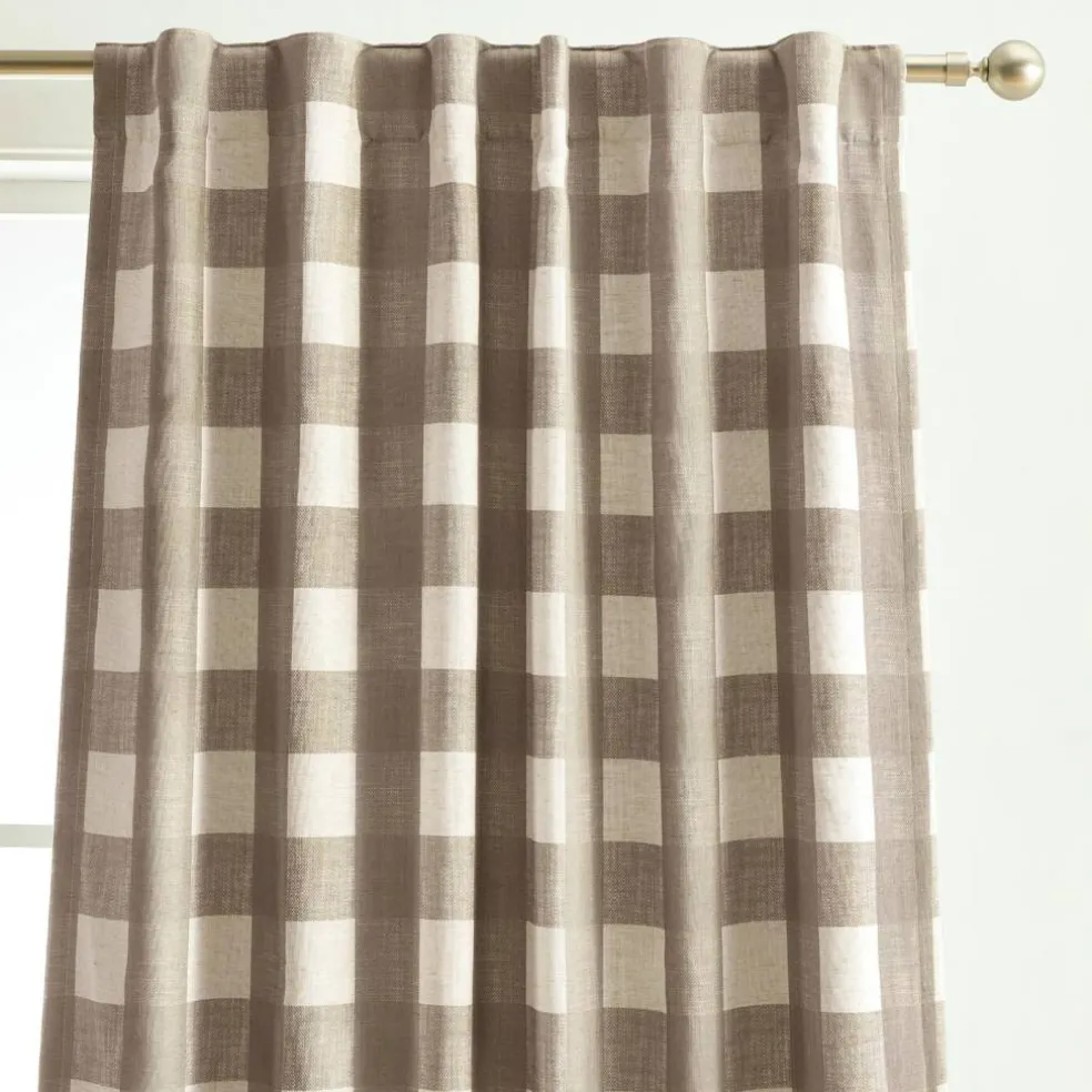Threadmade Grainger Rod Pocket Back Tab Window Curtain, Indigo - 52"W x 63"L