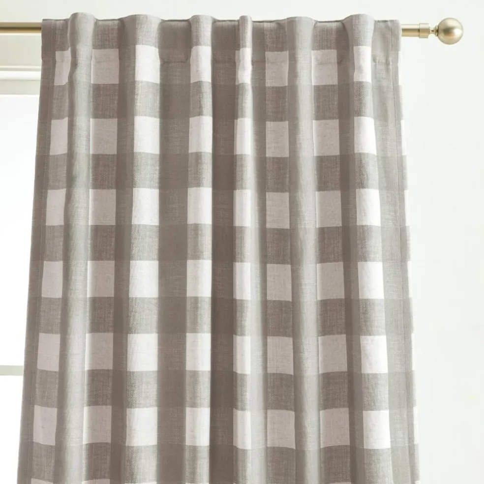 Threadmade Grainger Rod Pocket Back Tab Window Curtain, Indigo - 52"W x 63"L