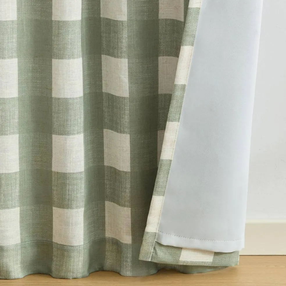 Threadmade Grainger Rod Pocket Back Tab Window Curtain, Indigo - 52"W x 63"L