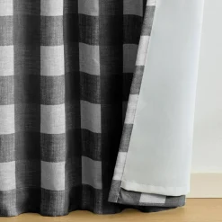 Threadmade Grainger Rod Pocket Back Tab Window Curtain, Indigo - 52