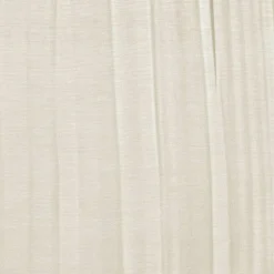 Threadmade Jolie Semi-Sheer Tab Top Window Curtain, Ivory - 52