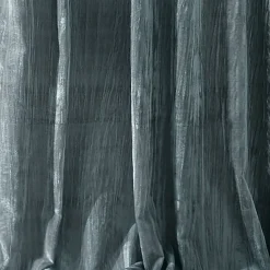 Threadmade Korena Tie-Top Crushed Velvet Window Curtain, Taupe - 52