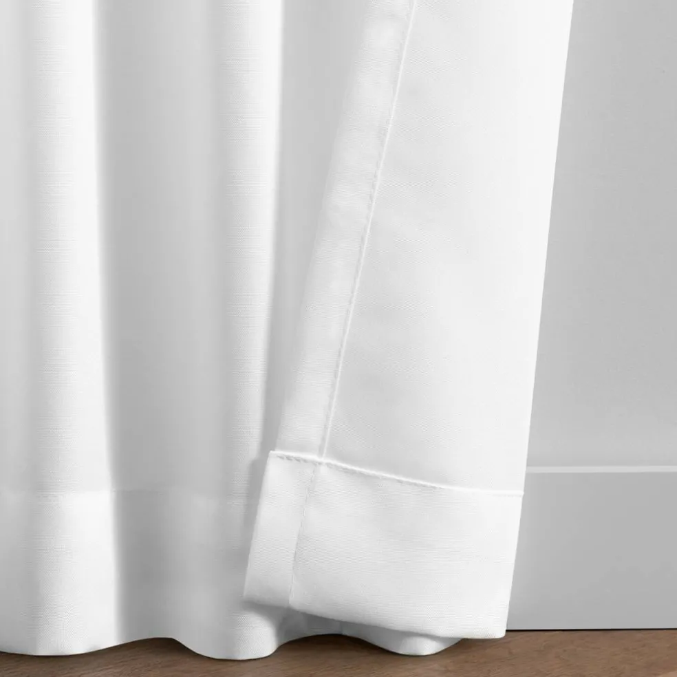 Threadmade Matine Solid Tab Top Indoor/Outdoor Window Curtain, Gray - 52"W x 84"L