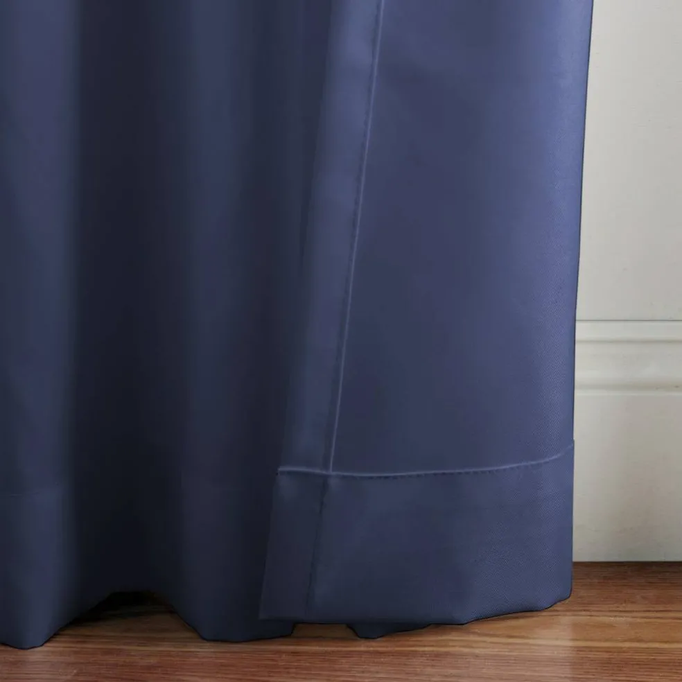 Threadmade Matine Solid Tab Top Indoor/Outdoor Window Curtain, Gray - 52"W x 84"L