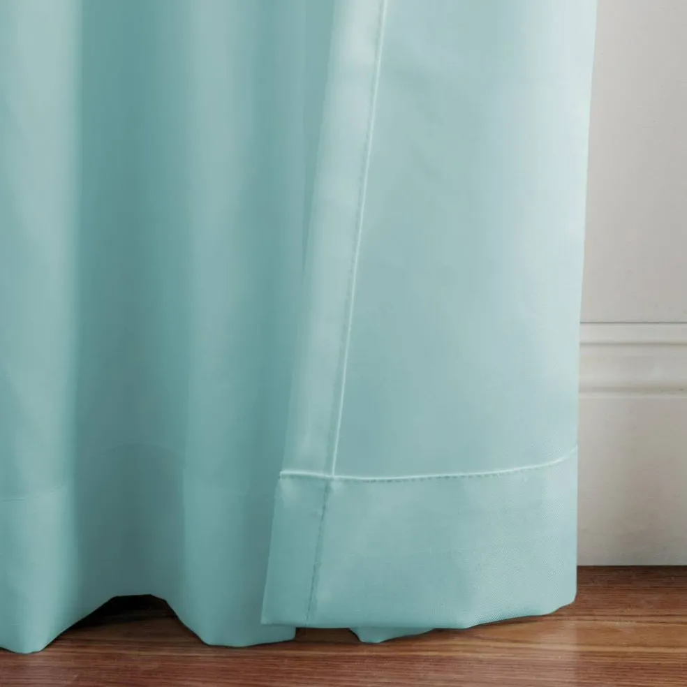 Threadmade Matine Solid Tab Top Indoor/Outdoor Window Curtain, Gray - 52"W x 84"L