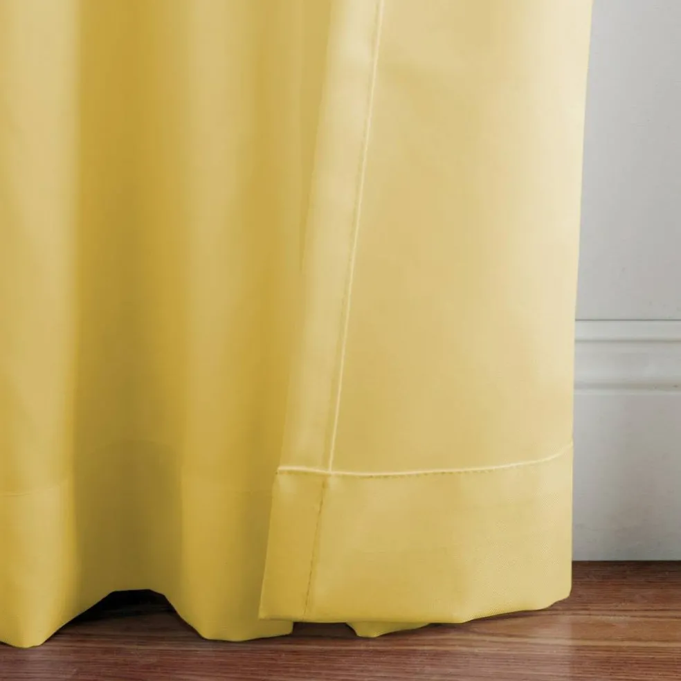 Threadmade Matine Solid Tab Top Indoor/Outdoor Window Curtain, Gray - 52"W x 84"L