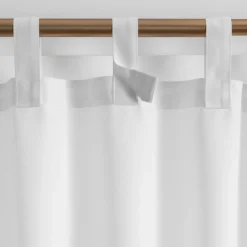 Threadmade Matine Solid Tab Top Indoor/Outdoor Window Curtain, Gray - 52