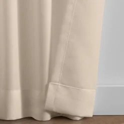 Threadmade Matine Solid Tab Top Indoor/Outdoor Window Curtain, Gray - 52