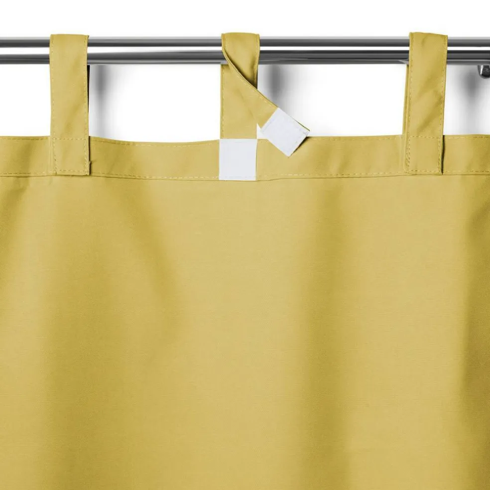 Threadmade Matine Solid Tab Top Indoor/Outdoor Window Curtain, Gray - 52"W x 84"L