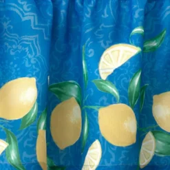 Threadmade Mediterranean Zest 3-Piece Kitchen Curtain Tier Set & Valance, Multicolor - 60