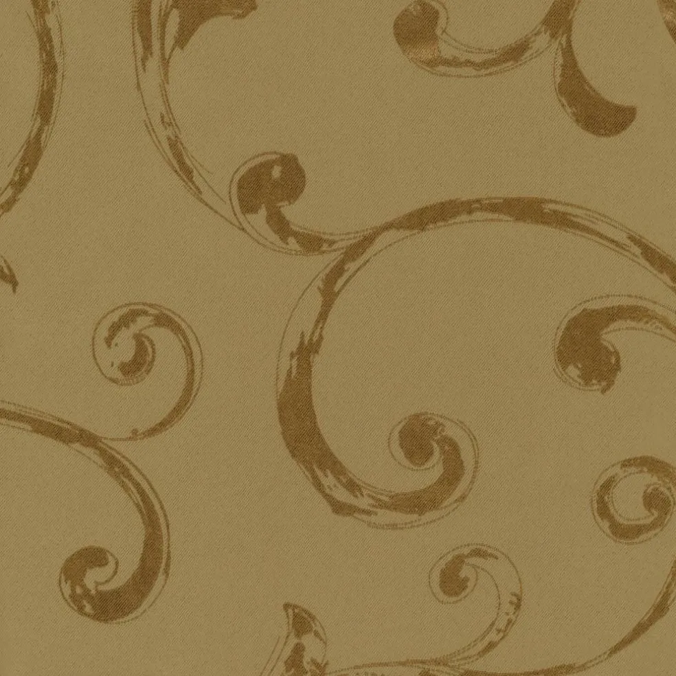 Threadmade Mia Jacquard Scroll Blackout Window Curtain, Gray - 52"W x 84"L
