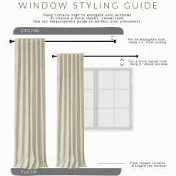 Threadmade Mia Jacquard Scroll Blackout Window Curtain, Gray - 52