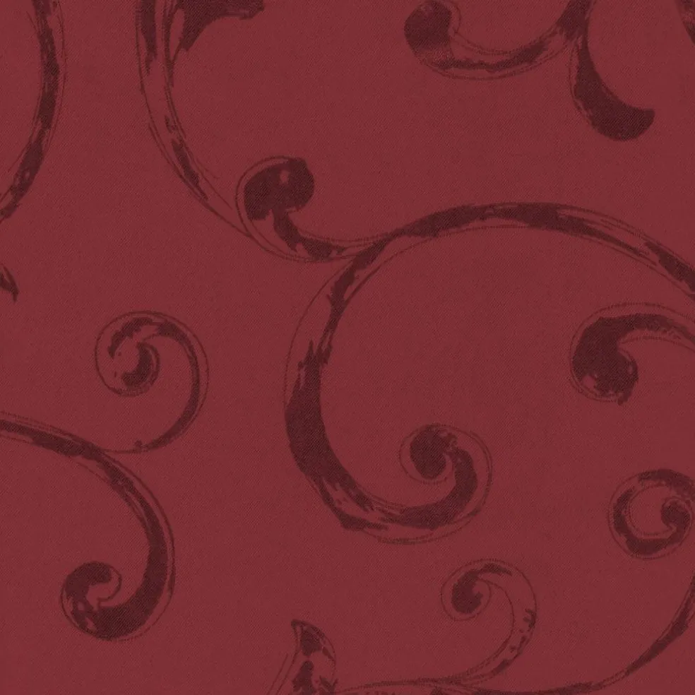 Threadmade Mia Jacquard Scroll Blackout Window Curtain, Gray - 52"W x 84"L