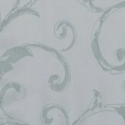 Threadmade Mia Jacquard Scroll Blackout Window Curtain, Gray - 52