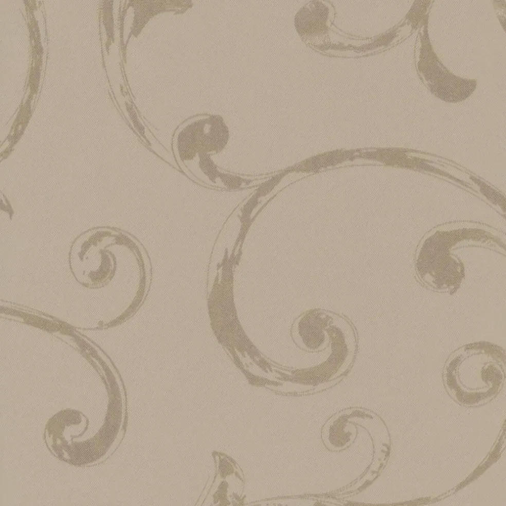 Threadmade Mia Jacquard Scroll Blackout Window Curtain, Gray - 52"W x 84"L