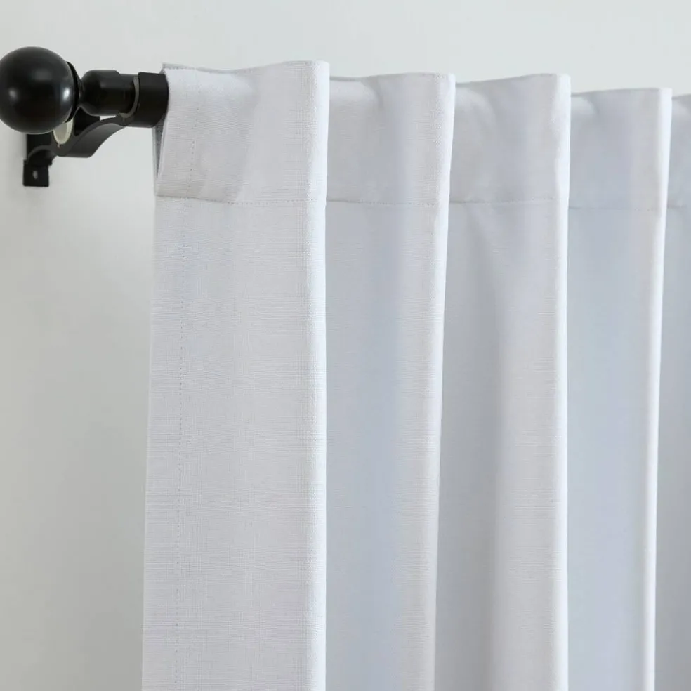 Threadmade Solace Blackout Window Panel, White - 52"W x 95"L