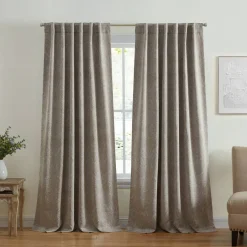 Threadmade Vittoria Paisley Printed Blackout Curtain Panel, Blue - 52