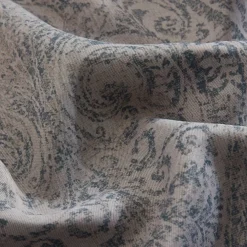 Threadmade Vittoria Paisley Printed Blackout Curtain Panel, Blue - 52