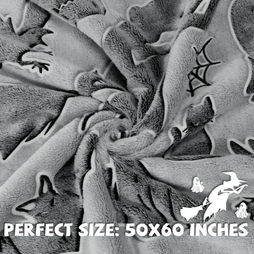 Throw Blanket Kids Soft Fleece Blankets(Witch)