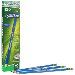 Ticonderoga® Blue Erasable Colored Pencils™, 2 Packs of 12