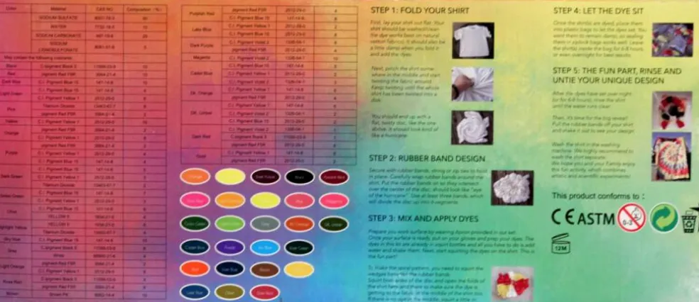 Tie Dye Diy Kit-120 Pieces