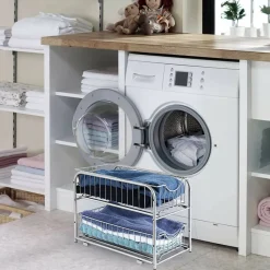 2-Tier Stackable Sliding Basket Cabinet Organizers, 2ct.